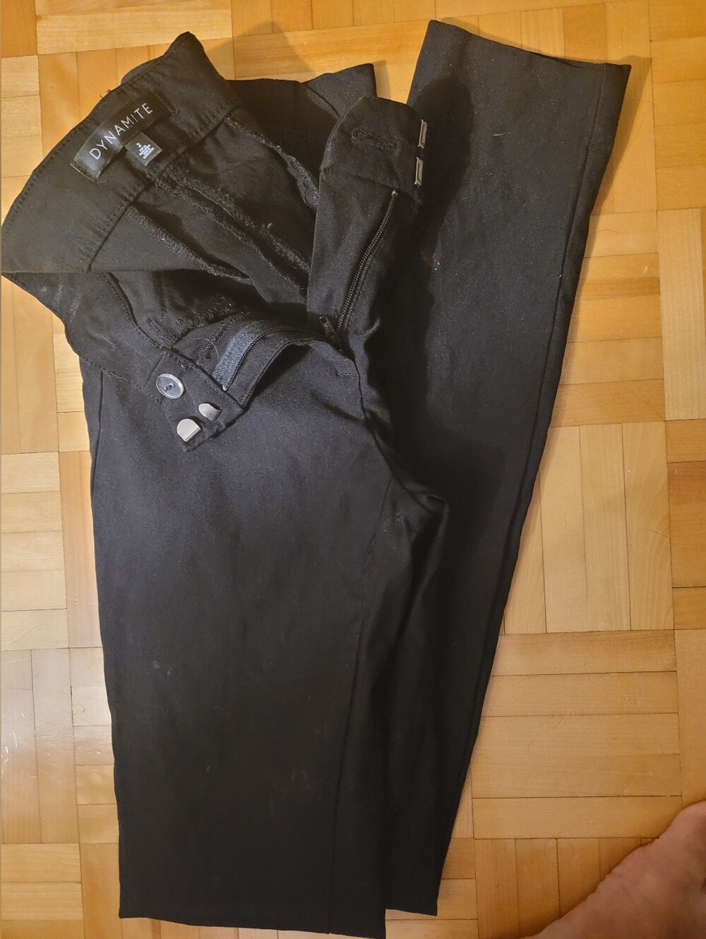 Dynamite Women Black Slim Straight Jeans